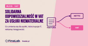 Solidarna odpowiedzialność w VAT za usługi niematerialne: faktura dzielona na kwotę netto dla dostawcy i VAT na rachunek VAT w mechanizmie podzielonej płatności